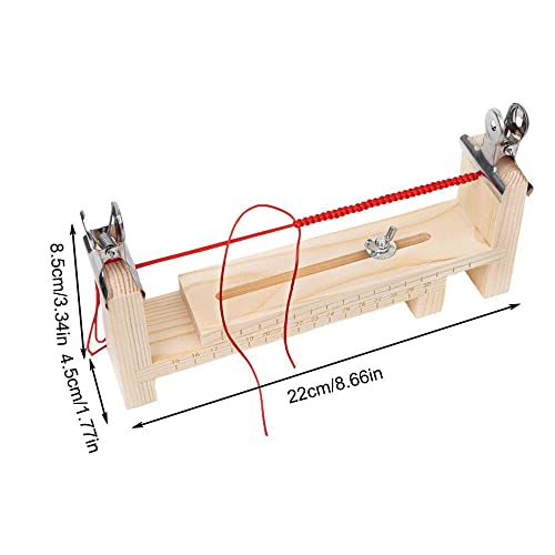 Wooden Jig Bracelet Maker, Wristband Maker Kit with 2 Clips,Jig Bracelet Maker Wooden Frame - DIY Hand Knitting Bracelet Jig, Adjustable Jig Bracelet