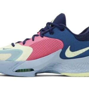 Nike Men's Zoom Freak 4 Basketball Shoes, Dark Marina Blue/Pink Gaze/Midnight Navy/Barely Vol, 12.5 M US