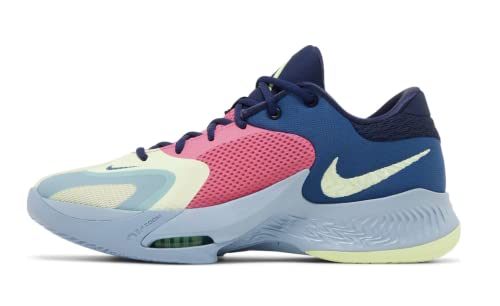 Nike Men's Zoom Freak 4 Basketball Shoes, Dark Marina Blue/Pink Gaze/Midnight Navy/Barely Vol, 12.5 M US