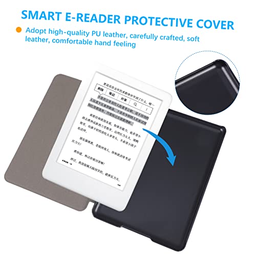 SUPVOX Electrocase Tablet Case Reader Tablet Slab Case 2pcs Auto Wake Case E- Ebook Reader E-Reader E-Reader Case Reader Protection Cap Black Pu Leather Ereader Reader Tablet