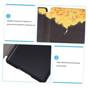 SUPVOX Electrocase Tablet Case Reader Tablet Slab Case 2pcs Auto Wake Case E- Ebook Reader E-Reader E-Reader Case Reader Protection Cap Black Pu Leather Ereader Reader Tablet