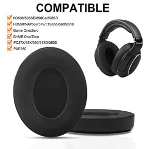 Gvoears Replacement Earpads Cushions for Sennheiser HD598/HD598 Cs/HD598 SE/HD598 SR/HD558/HD599/HD569/HD579/HD515/HD555/HD560s/HD518 Headphones Ear Pads, Cooling-Gel Fabric
