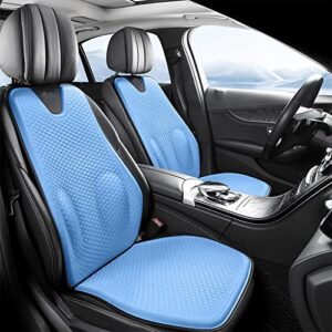 kennisi seat cushion – non-slip orthopedic gel & memory foam coccyx cushion for tailbone pain – car seat cushion (blue, 1-pc)