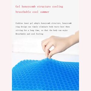 KENNISI Seat Cushion – Non-Slip Orthopedic Gel & Memory Foam Coccyx Cushion for Tailbone Pain – Car Seat Cushion (Blue, 1-pc)