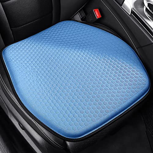 KENNISI Seat Cushion – Non-Slip Orthopedic Gel & Memory Foam Coccyx Cushion for Tailbone Pain – Car Seat Cushion (Blue, 1-pc)