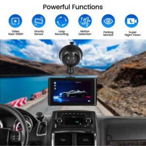 Hikity Dash Cam Front and Rear, 1080P Full HD Dashcam for Cars 3 Inch IPS Screen 170° Wide Angle Dashboard Camera, Super Night Vision, G-Sensor, Loop Recording, 24 Hours Parking Monitor