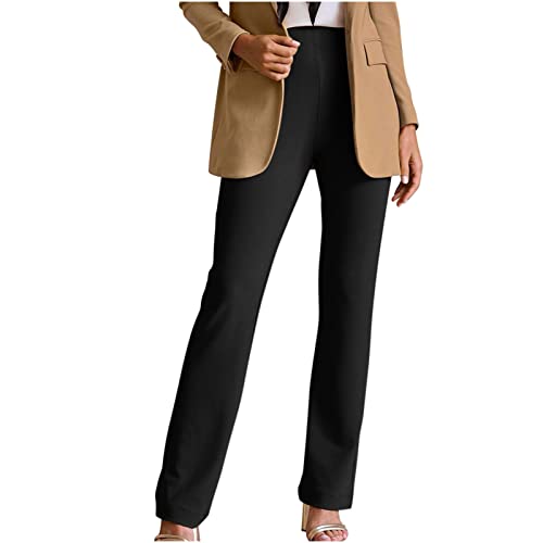 SMIDOW Womens Dress Pants for Work Business Casual High Waisted Straight Leg Bootcut Stretchy Pant Regular Fit