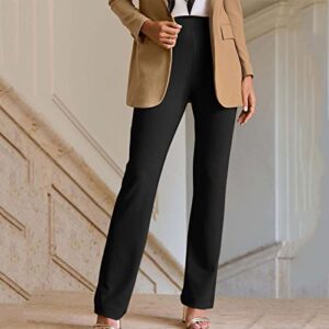 SMIDOW Womens Dress Pants for Work Business Casual High Waisted Straight Leg Bootcut Stretchy Pant Regular Fit