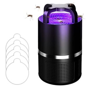 Bug Zapper, Indoor Insect Trap with UV Light, Strong Sunction and Sticky Boards Fruit Fly Traps for Fruit Flies, Mosquito, Gants in Kitchen & Home