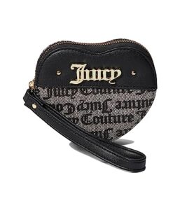 juicy couture cool collar heart za black/beige printed status one size