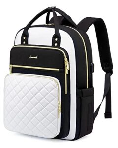 lovevook laptop backpack for women, fashion travel work commuter backpack purse with usb port, lightweight casual daypacks, nurse teacher computer bag, college bookbag, fit 15.6" laptop