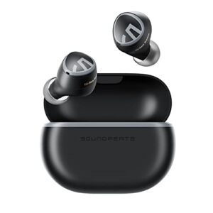 soundpeats mini hs wireless earbuds ai noise cancelling mic bluetooth headphones, hi-res audio with ldac,ipx4