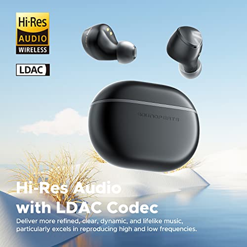 SoundPEATS Mini HS Wireless Earbuds AI Noise Cancelling Mic Bluetooth Headphones, Hi-Res Audio with LDAC,IPX4
