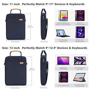 NIDOO Laptop Shoulder Bag for 13" MacBook Air Pro M1 M2 / 12.9" iPad Pro M2 M1 / 13" Surface Pro X 7 8 9, Vertical Computer Sleeve Carrying Case Messenger for 13.3" Galaxy Pro 360 / Tab S8+ / Dell XPS