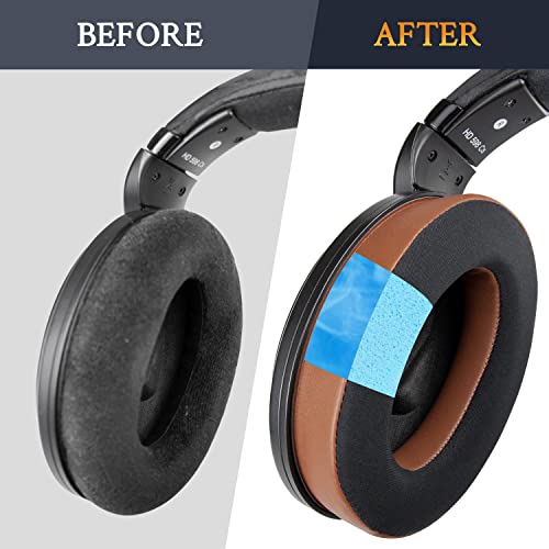 SOULWIT Cooling Gel Ear Pads for Sennheiser HD599/HD598/SE/CS/SR/HD595/HD569/HD558/HD518/HD515/Game Zero/G4ME Zero, Earpads Cushions for PC37X/PC38X/PC350/PXC350/PXE350/PC360/HD380/HD380-Pro (Coffee)