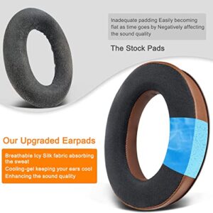 SOULWIT Cooling Gel Ear Pads for Sennheiser HD599/HD598/SE/CS/SR/HD595/HD569/HD558/HD518/HD515/Game Zero/G4ME Zero, Earpads Cushions for PC37X/PC38X/PC350/PXC350/PXE350/PC360/HD380/HD380-Pro (Coffee)