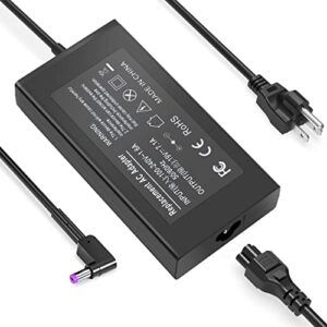 135w laptop charger replacement for acer nitro 5 gaming laptop an515-57 an515-56 an515-55 an515-54 an515-53 an515-52 an515-51 an515-50 an515-44 an515-43 an515-42 an515-41 ac adapter power supply cord