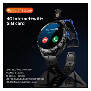 ZUONU Smart Watch Android 11 Sports Fitness Tracker GPS WiFi Men Watch Phone Camera Video Call RAM:6G RDM:128G (Color : C)