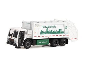 2021 mack lr rear loader refuse truck, white - greenlight 45170c/48-1/64 scale diecast car