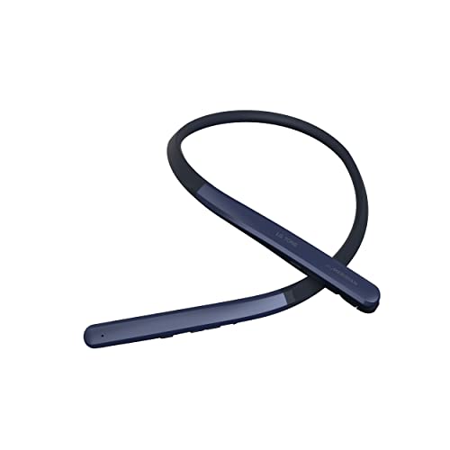 LG Tone Flex Wireless Bluetooth Stereo Neckband Earbuds HBS-XL7-32-Bit Hi-Fi DAC, Meridian Audio,Google Assistant (Navy Blue)