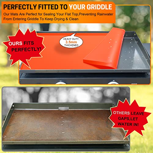 i-FSK Griddle Mat for Blackstone 36", Silicone Griddle Cover Compatible with Blackstone, Blackstone Griddle Accessories, Heavy Duty Grill Cover for All Season Cooking Protective