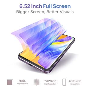 Ulefone Note 16 Pro | 2023 | Unlocked Cell Phone, Android 13, Octa-core 16GB + 128GB, 6.52" Screen Phones Unlocked, 50MP Dual Camera, 4400mAh Battery, Dual 4G, Fingerprint Unlock, OTG, Black