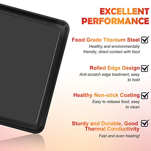 13" × 13" Nonstick Baking Sheet, Replacement Baking Pan for Ninja SP100, SP101, SP1001C, SP201 Foodi Air Fry Oven, Baking Tray for Ninja Foodi 8-in-1 Air Fry Oven