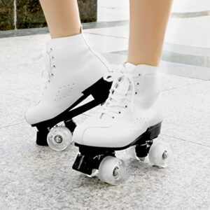 Roller Skates for Women and Men,Derby Roller Skates Professional Outdoor Indoor, Adjustable Four Wheel Senior Roller Skates