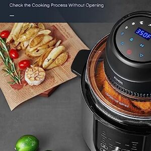 Air Fryer Lid for Instant Pot 6Qt/8Qt, 7 in 1 with LED Touchscreen, Turn Your Pressure Cooker Into Air Fryer in Seconds, Air Fryer Accessories and Recipe Cookbook Included