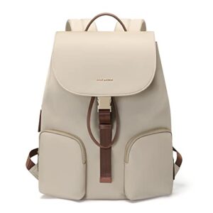 golf supags laptop backpack for women college computer bag work travel backpack purse fits 15 inch notebook (apricot)