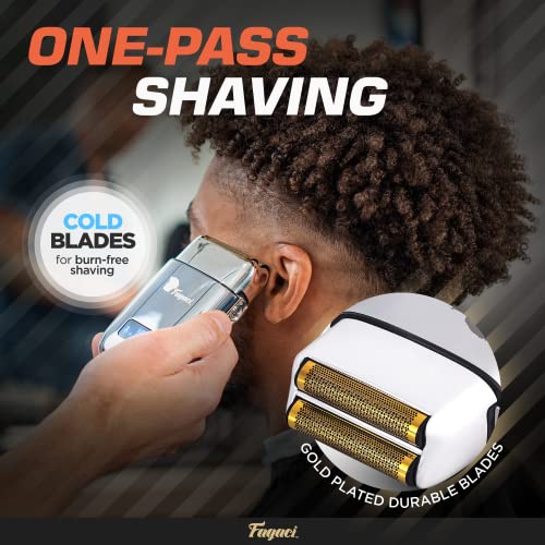 Fagaci 5 Speeds Double Foil Shavers for Men Professional Irritation Free, Clean Shaving Foil Razor, Electric Shavers for Men, Maquina de Afeitar para Hombre, Neck Barber Shaver, Close Shaver for Men