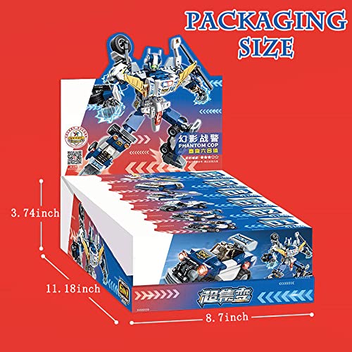 ENHANA 6 in 1 Building Block Transform Robot Vehicles Kids Toys,STEM Learning Building Bricks Plane Set for 6-12 Years Old Boys,Robot Building Toys Christmas Birthday Gifts for Boy Girls Kids,453PCS