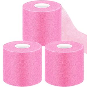 admitry pre wrap tape athletic,3 rolls pink prewrap headbands for hair,foam underwrap sports wrap