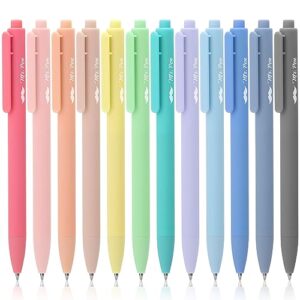 mr. pen- retractable gel pens, 12 pack, fast dry, gel pens fine point 0.7mm, retractable pens, cute pens, gel ink pens, aesthetic pens for journaling, fine tip pens