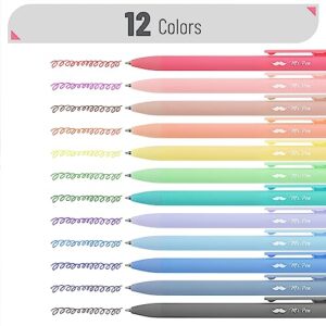 Mr. Pen- Retractable Gel Pens, 12 Pack, Fast Dry, Gel Pens Fine Point 0.7mm, Retractable Pens, Cute Pens, Gel Ink Pens, Aesthetic Pens for Journaling, Fine Tip Pens