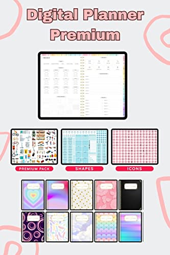 Undated Goodnotes Planner, Monthly Digital Planner, Goodnotes Template, Digital Bullet Journal Pdf, Goodnotes Stickers Boho 2023