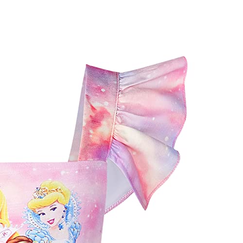 Princess Dress Square Neck Toddler Girls Dress Up Clothes Ruffles Sleeve Tie Costume for Little Girls