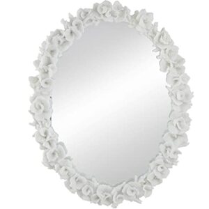 a&b home coral mirror - 27.5" w x 3" l x 35.5" h - white