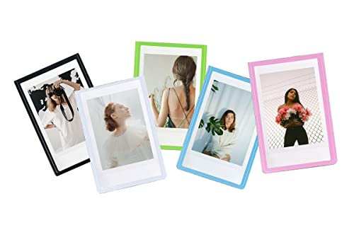 Orga'Neat 2x3 Magnetic Photo Frame Refrigerator for Fujifilm Instax Mini Instant Film, Magnet Picture Frames for Fridge Small Picture Holder for 8.6cm*5.4cm Picture -5 Pack