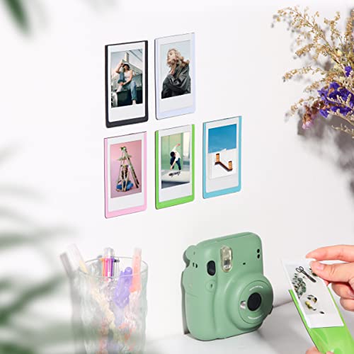 Orga'Neat 2x3 Magnetic Photo Frame Refrigerator for Fujifilm Instax Mini Instant Film, Magnet Picture Frames for Fridge Small Picture Holder for 8.6cm*5.4cm Picture -5 Pack