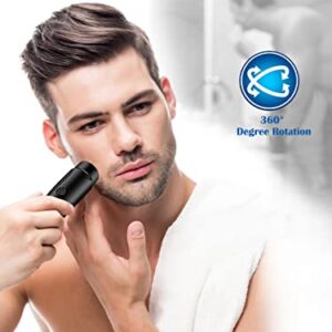 Taanimo Electric Razor Mini Shavers, Portable, USB Rechargeable, Perfect for Travel and Touch-ups, Unisex Men Women, Blue