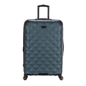 kenneth cole reaction diamond tower collection lightweight hardside expandable 8-wheel spinner travel luggage, emerald green, 24-inch checked