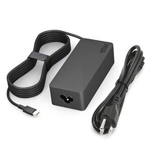 65w usb c charger for lenovo thinkpad/yoga/chromebook laptop computer 65w 45w usb c fast power adapter