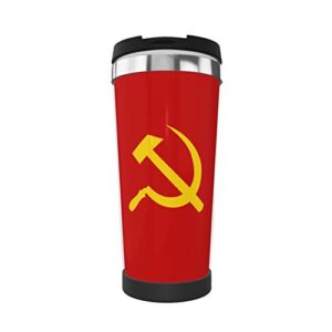 bdraw ussr-hammer-and-sickle coffee mug coffee cup double insulated stainless steel insulation coffee cup
