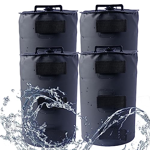 Canopy Water Weight Bag,88 LBS Water Tent Weights Set of 4 Leg Weights for Pop Up Canopy,Canopies,Tent,Gazebo (10L-Black-4pcs)