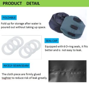 Canopy Water Weight Bag,88 LBS Water Tent Weights Set of 4 Leg Weights for Pop Up Canopy,Canopies,Tent,Gazebo (10L-Black-4pcs)