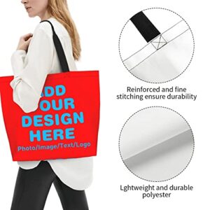 Custom Bags Design Your Own Personalized Tote Bag Add Your Picture Text Image Name Customizable Bag