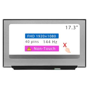 17.3" screen replacement for dell g7 17 7700 lcd display panel 40 pin 144 hz (fhd 1920 * 1080 non-touch)