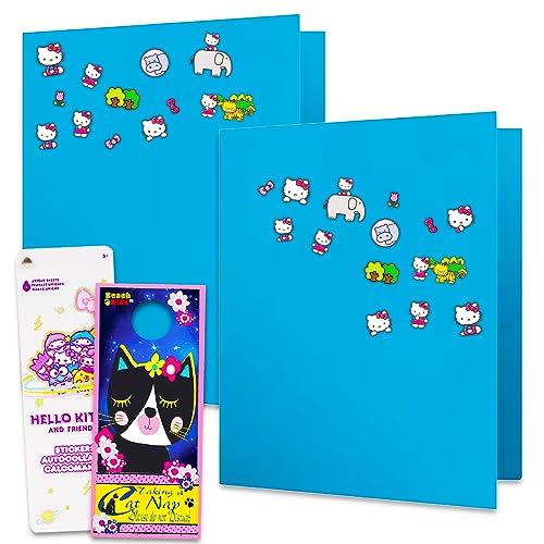 Hello Kitty School Supplies Set for Kids - Bundle with Hello Kitty Notebook, Folders, Stickers, Keychain, and More | Hello Kitty Back to School Set