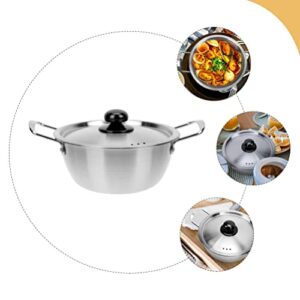 YARNOW Camping Stove Pots Korean Ramen Cooking Pot with Lid Hot Pot Traditional Hot Pot Fast Heating for Kitchen Cookware 2800ml Korean Movies Camping Cookware